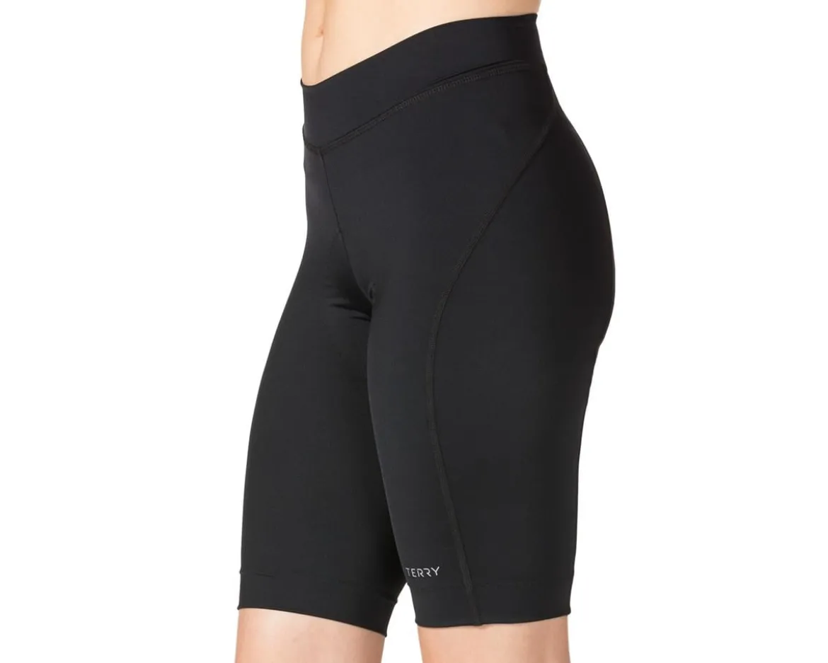 Terry Women's Bike Bermuda Shorts (Black) (S)