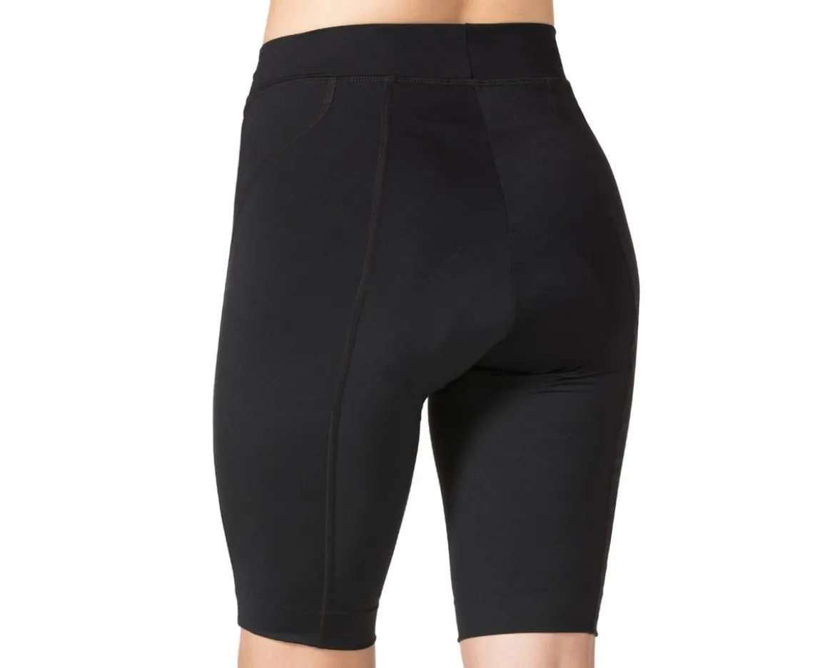Terry Women's Bike Bermuda Shorts (Black) (S)