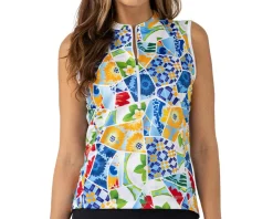 Terry Women's Breakaway Mesh Sleeveless Jersey (Multi Mosaic) (M)