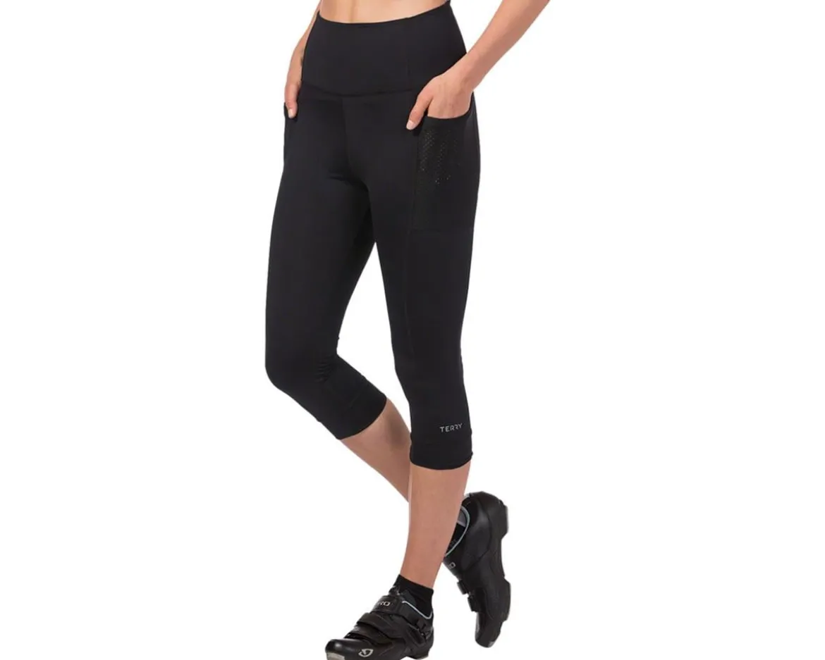 Terry Women's Holster Hi Rise Capri (Black) (S) (w/ Chamois)