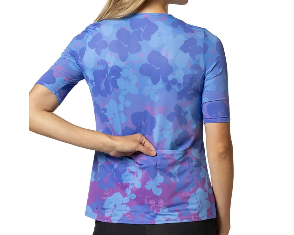 Terry Women's Soleil Flow Short Sleeve Top (Lavender Shimmer) (S)