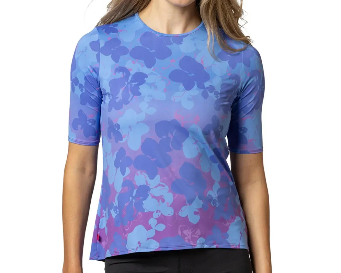 Terry Women's Soleil Flow Short Sleeve Top (Lavender Shimmer) (S)