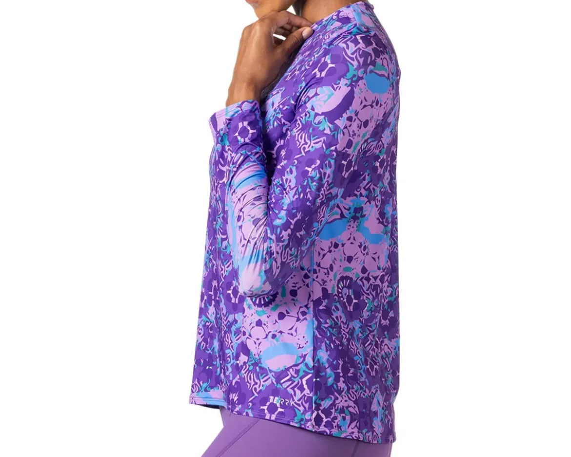 Terry Women's Soleil Free Flow Long Sleeve Top (Wild Elegance) (S)