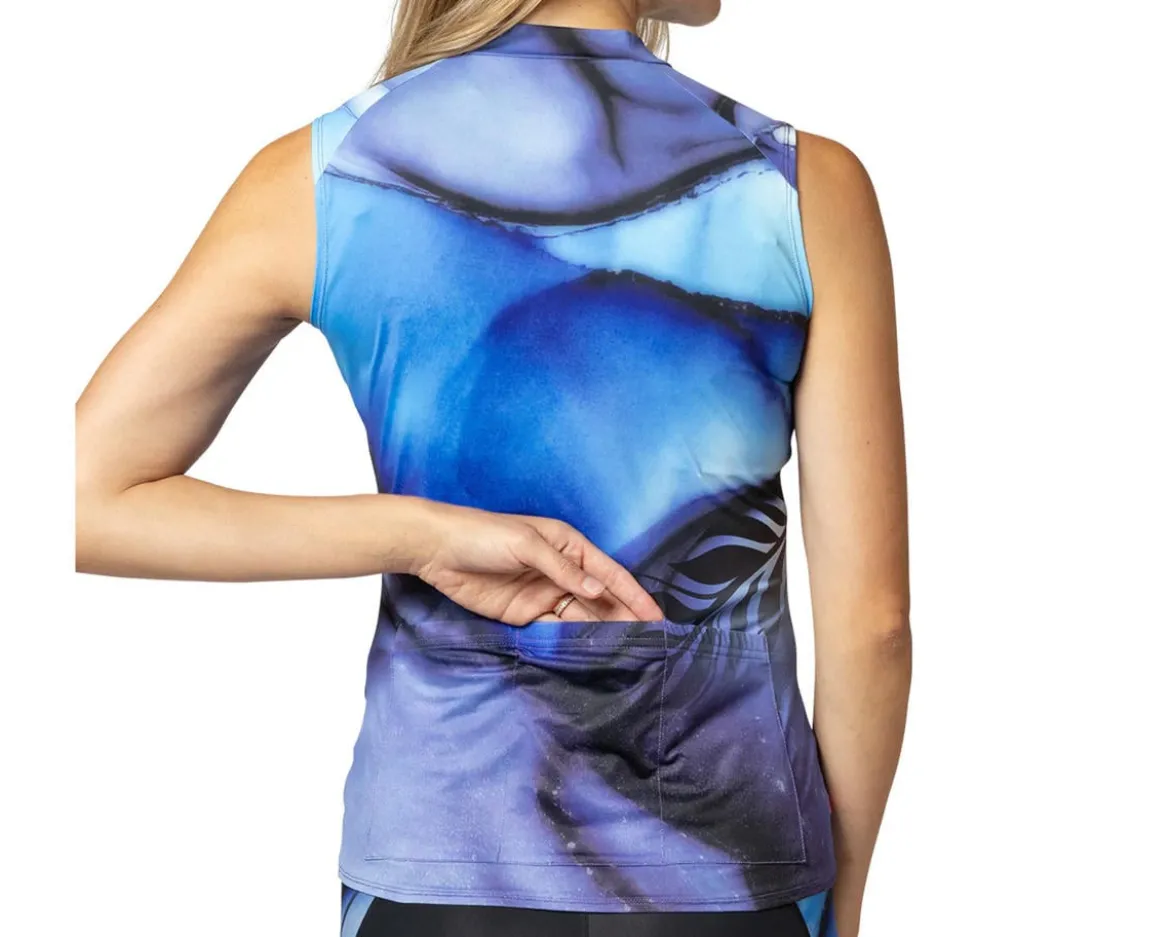Terry Women's Soleil Sleeveless Jersey (Blue Monarch) (S)