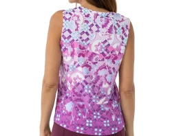 Terry Women's Soleil Split Tank (Lavender Mosaic) (S)