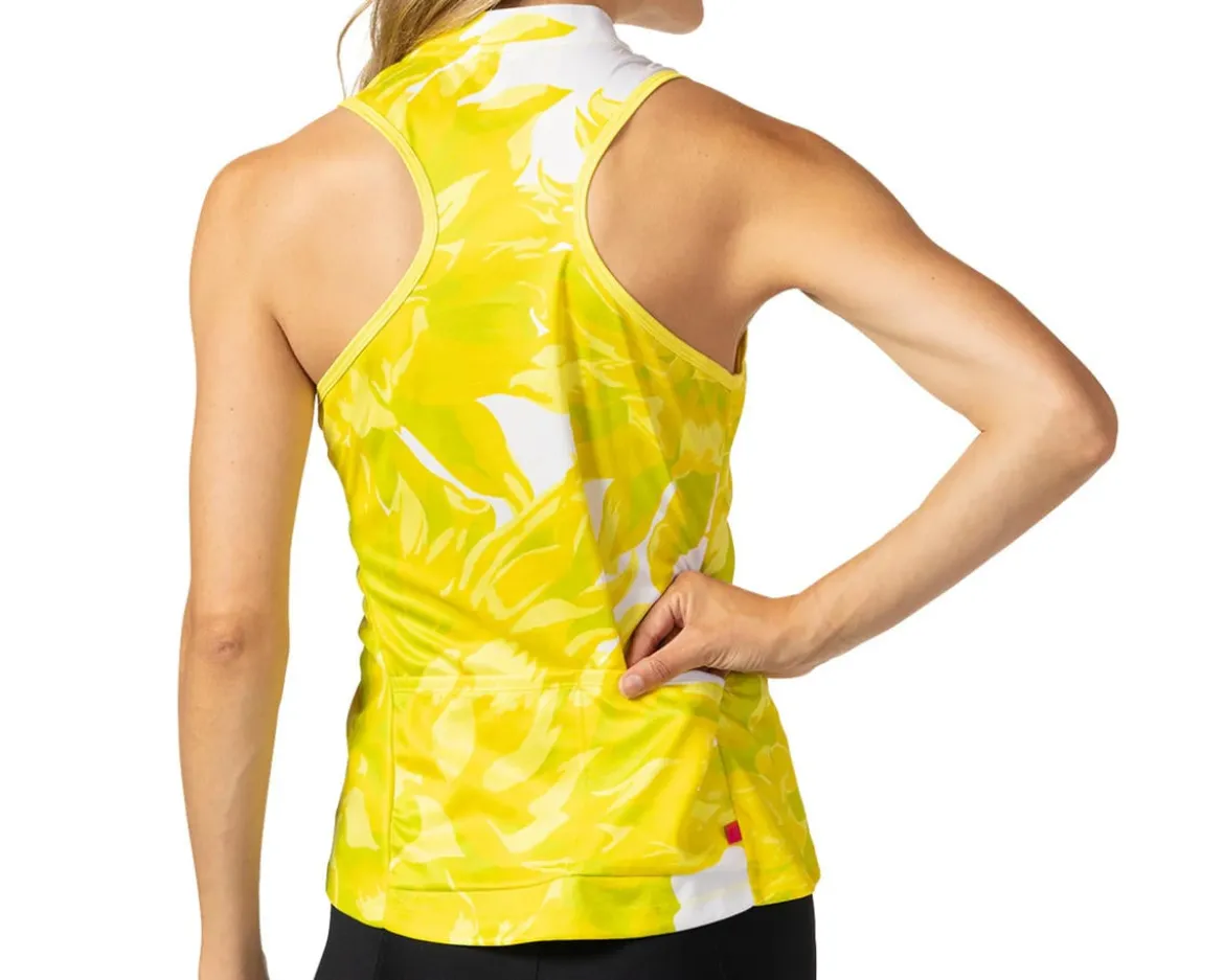 Terry Women's Sun Goddess Sleeveless Jersey (Chartreuse) (XL)