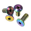 Terske Ultra-Low Head Titanium Bottle Cage Bolts (Oil Slick) (4 Pack)