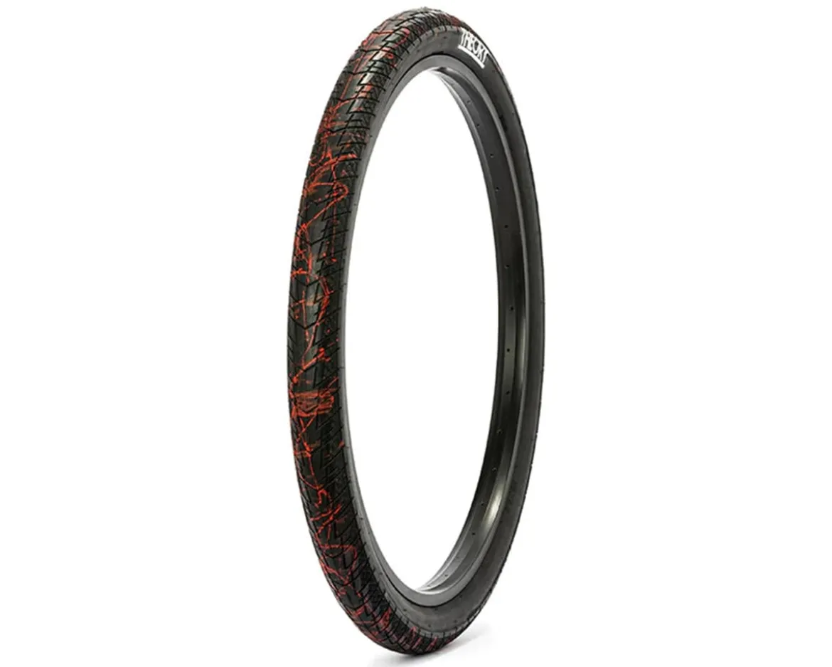 Theory Method BMX Tire (Black/Red Splatter) (29") (2.5")