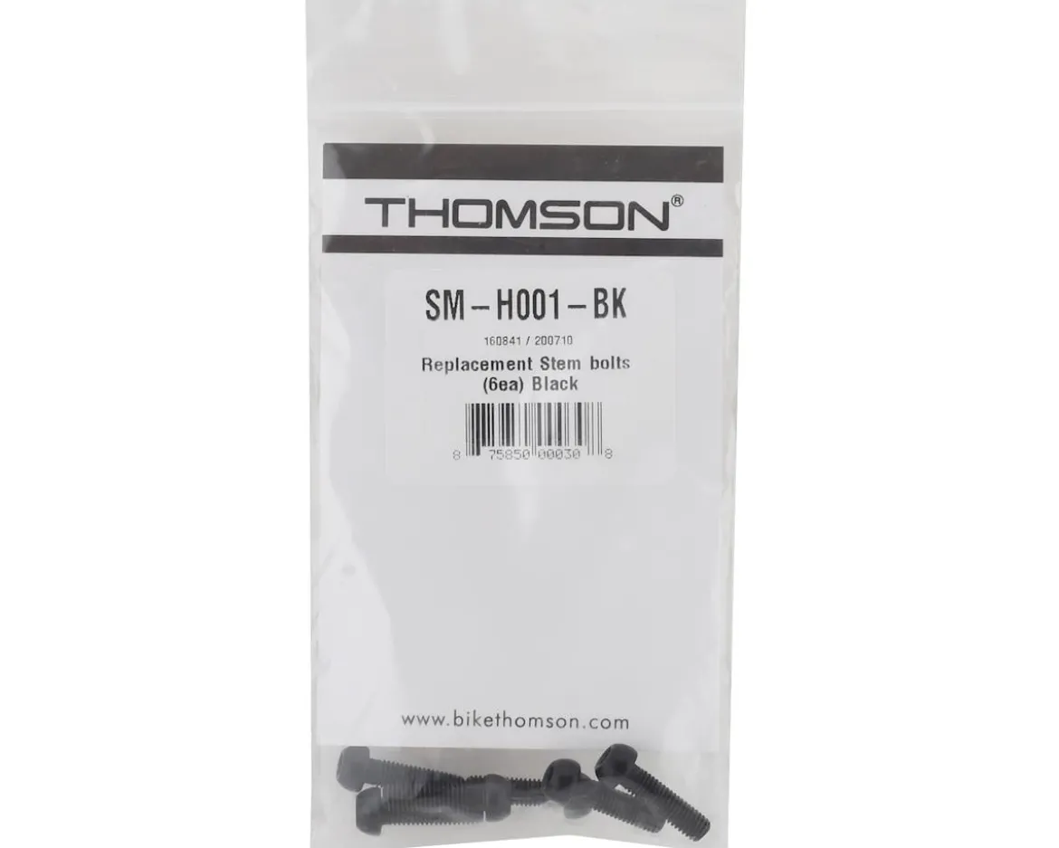 Thomson Stem Bolts (3mm Hex) (M4) (Black) (6)
