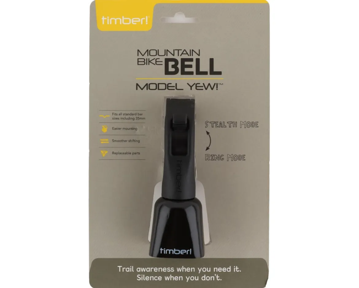 Timber Mountain Bike Bell Yew! (Black) (Bolt-On)