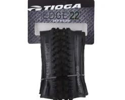 Tioga Edge 22 Tubeless Front Mountain Tire (Black) (27.5") (2.5") (Synergy Dual)
