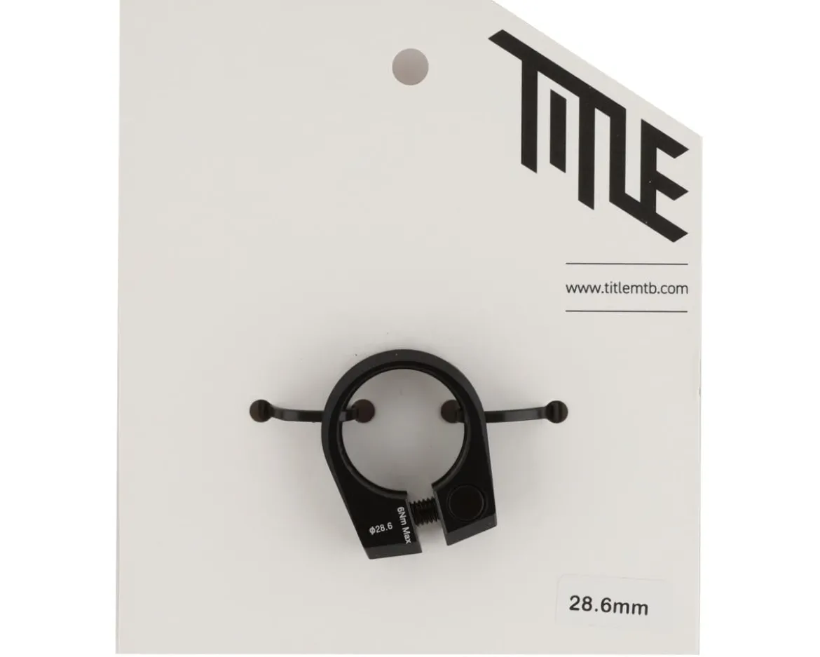 Title MTB Seatpost Clamp (Black) (28.6mm)