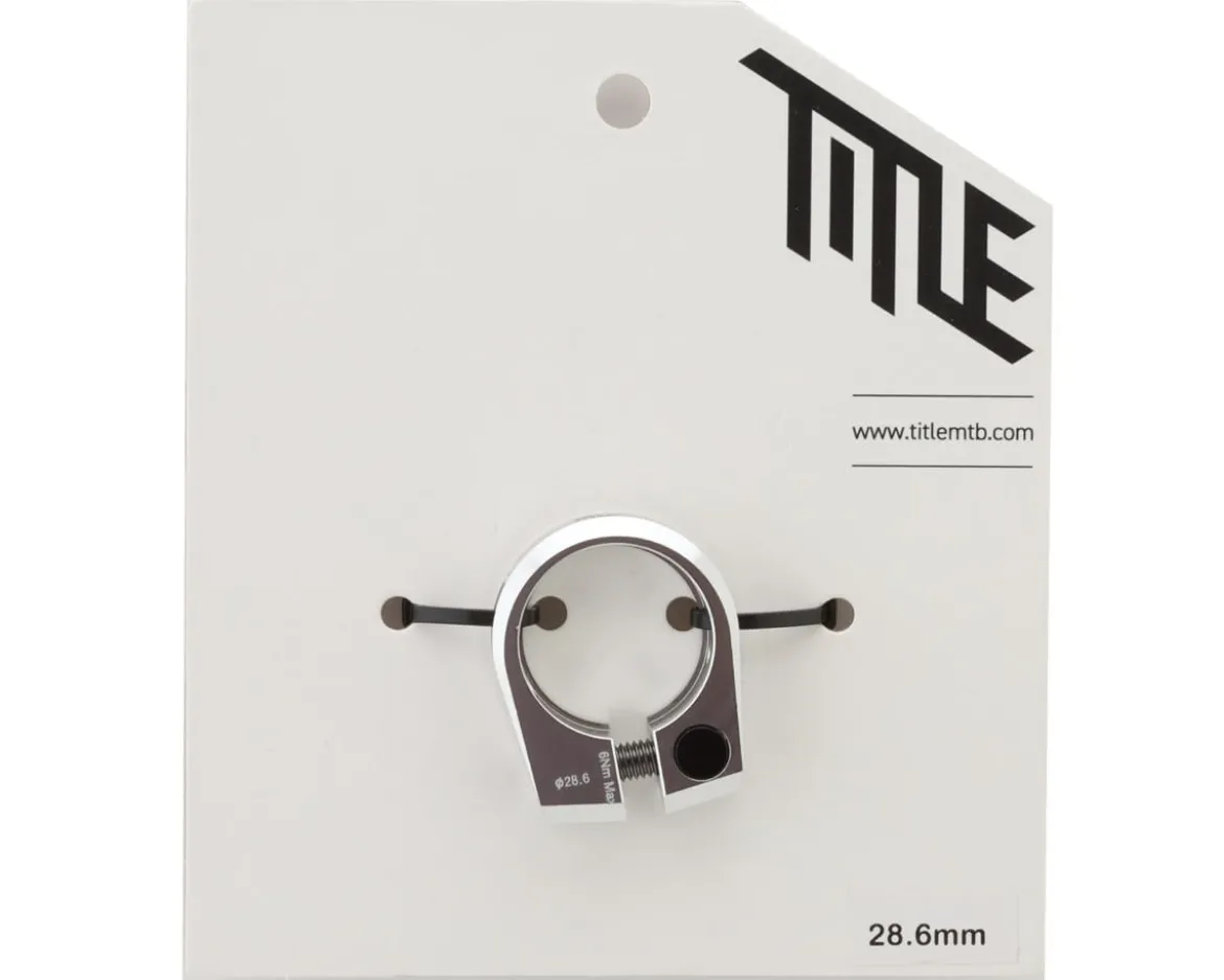 Title MTB Seatpost Clamp (Chrome) (28.6mm)