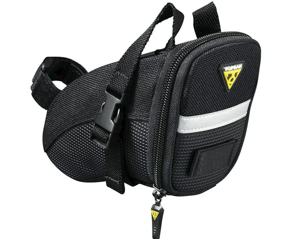 Topeak Aero Wedge Saddle Bags (Black) (w/Strap) (S)