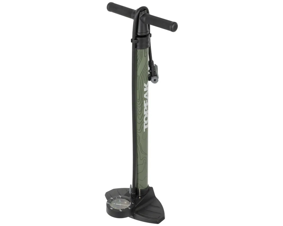 Topeak JoeBlow Mountain II Floor Pump (Steel Barrel/Plastic Base) (3.5" Gauge) (60 PSI Max)