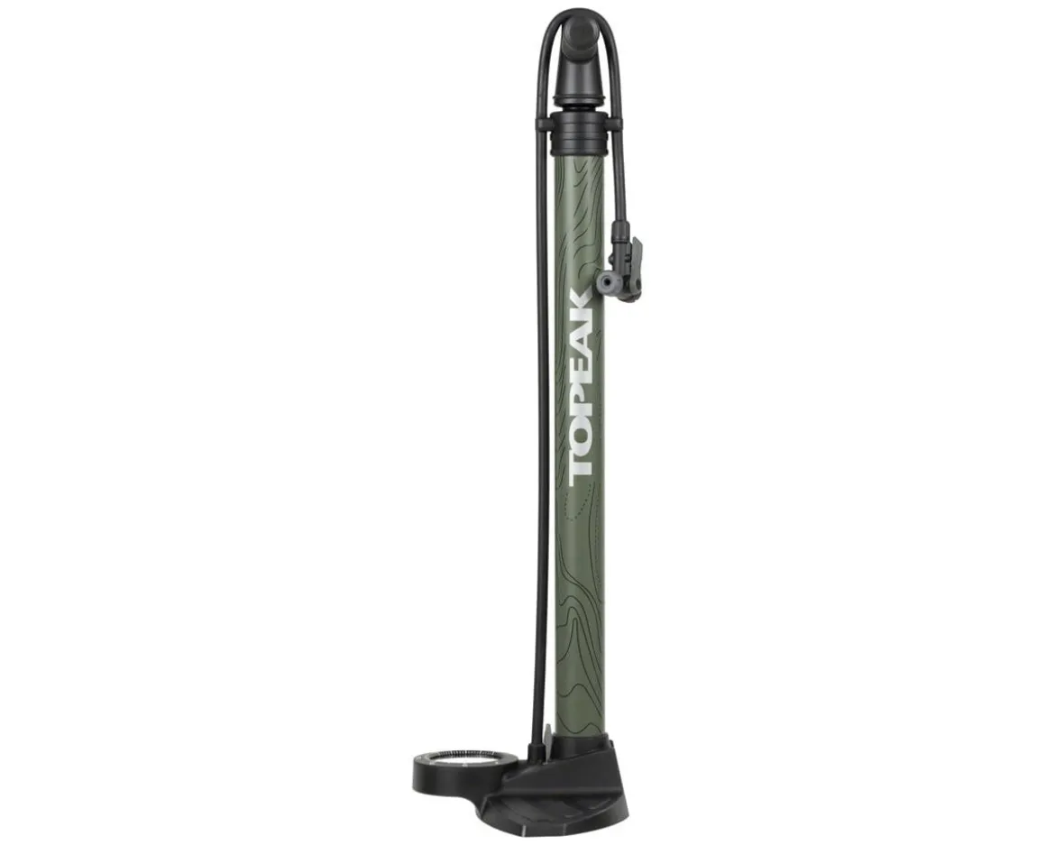 Topeak JoeBlow Mountain II Floor Pump (Steel Barrel/Plastic Base) (3.5" Gauge) (60 PSI Max)