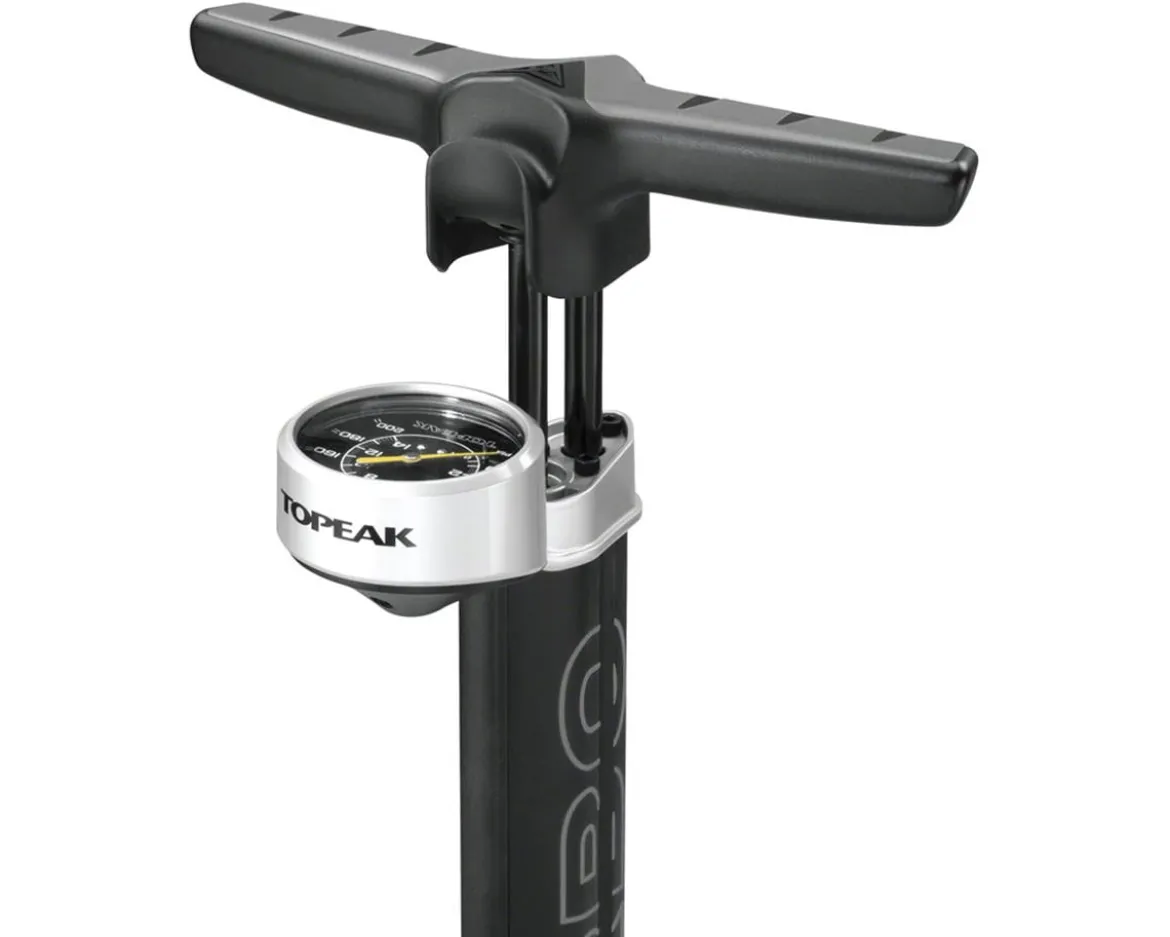 Topeak Joeblow Twin Turbo Floor Pump (Black) (SmartHead)