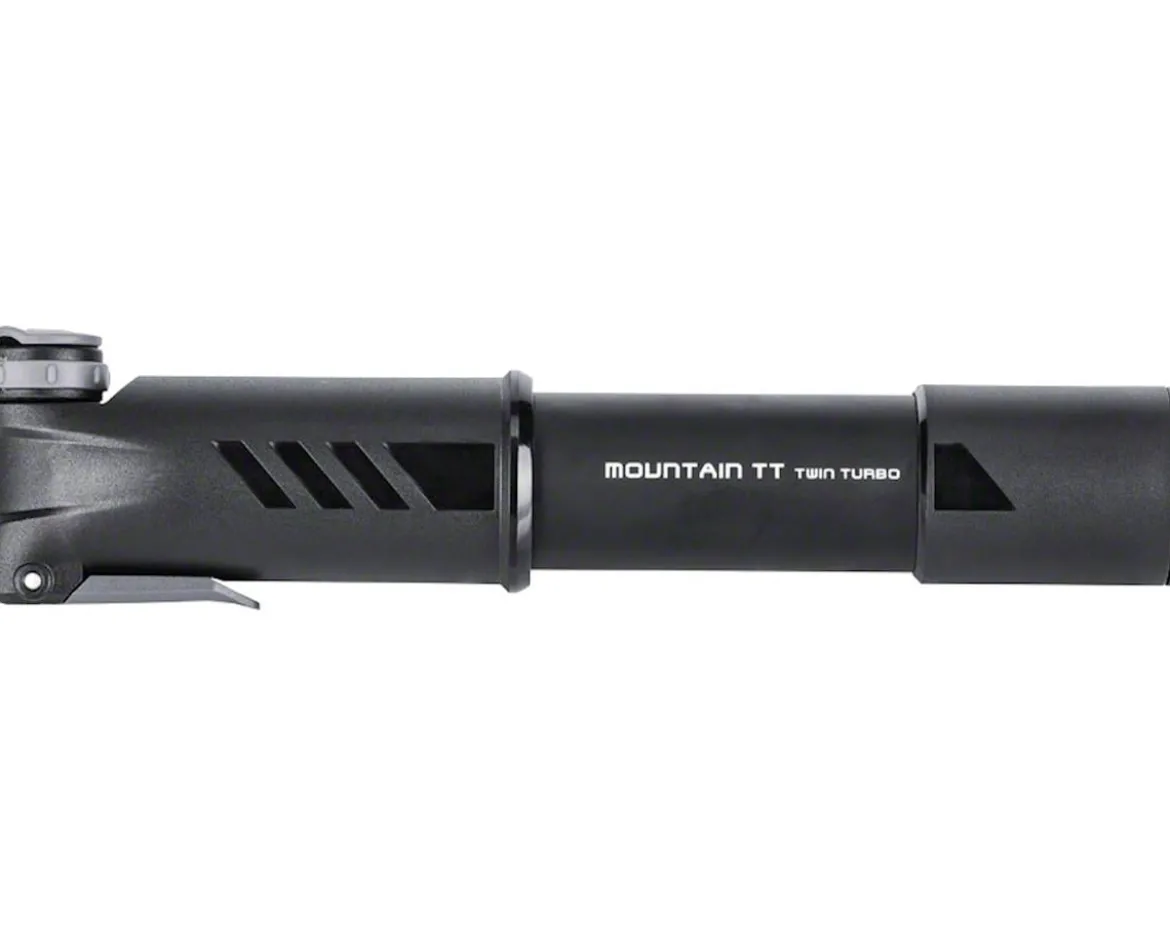 Topeak Mountain TT Twin Turbo Mini Pump (Black)