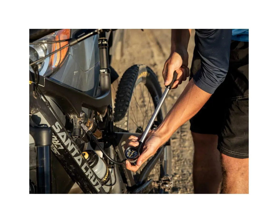 Topeak Pocketshock DXG XL Shock Pump (Silver/Black)