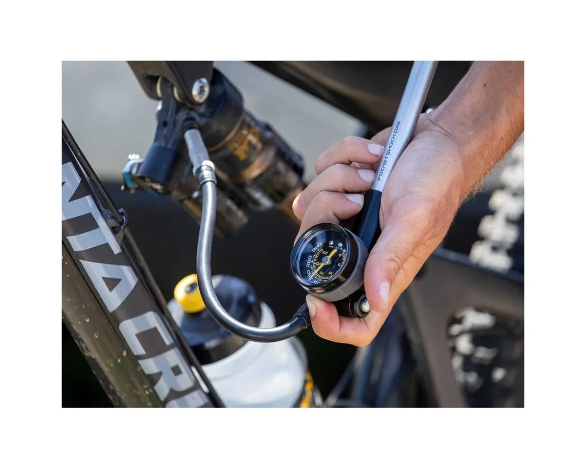 Topeak Pocketshock DXG XL Shock Pump (Silver/Black)