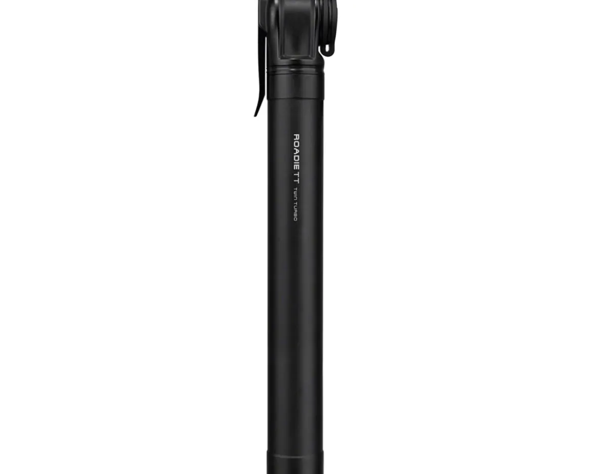 Topeak Roadie TT Mini Pump (Black) (160 PSI) (Twin Turbo) (195mm Length)