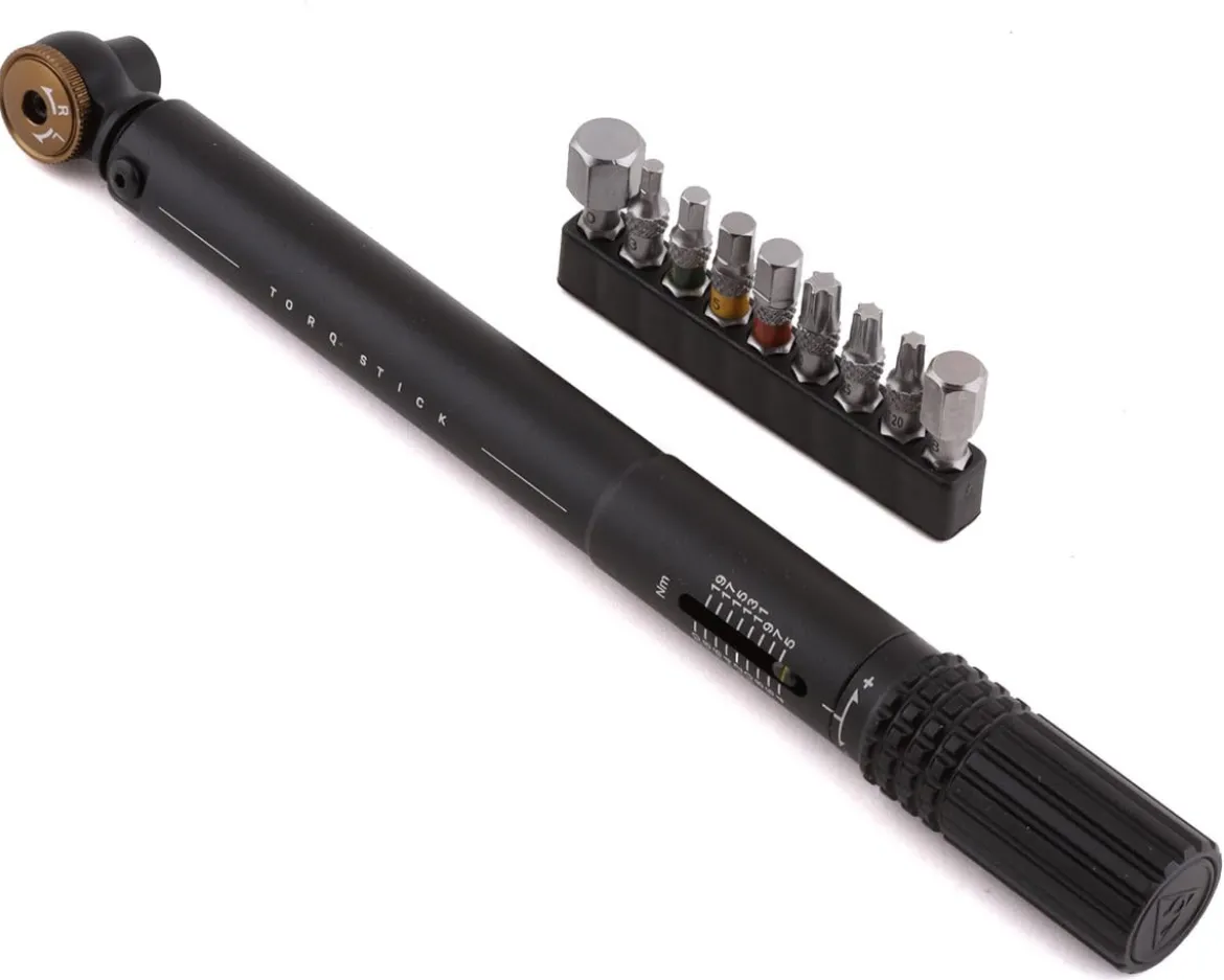 Topeak Torq Stick Adjustable Torque Wrench (Black) (4-20Nm) (w/Bits)