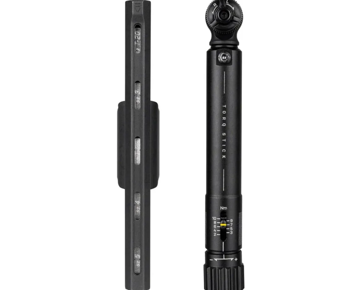 Topeak Torq Stick Ratcheting Torque Wrench (Adjustable) (2-10Nm) (5 Piece Bit Set)