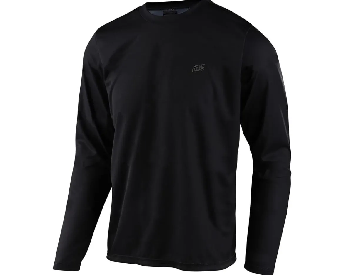 Troy Lee Designs Flowline Long Sleeve Jersey (Black) (S)