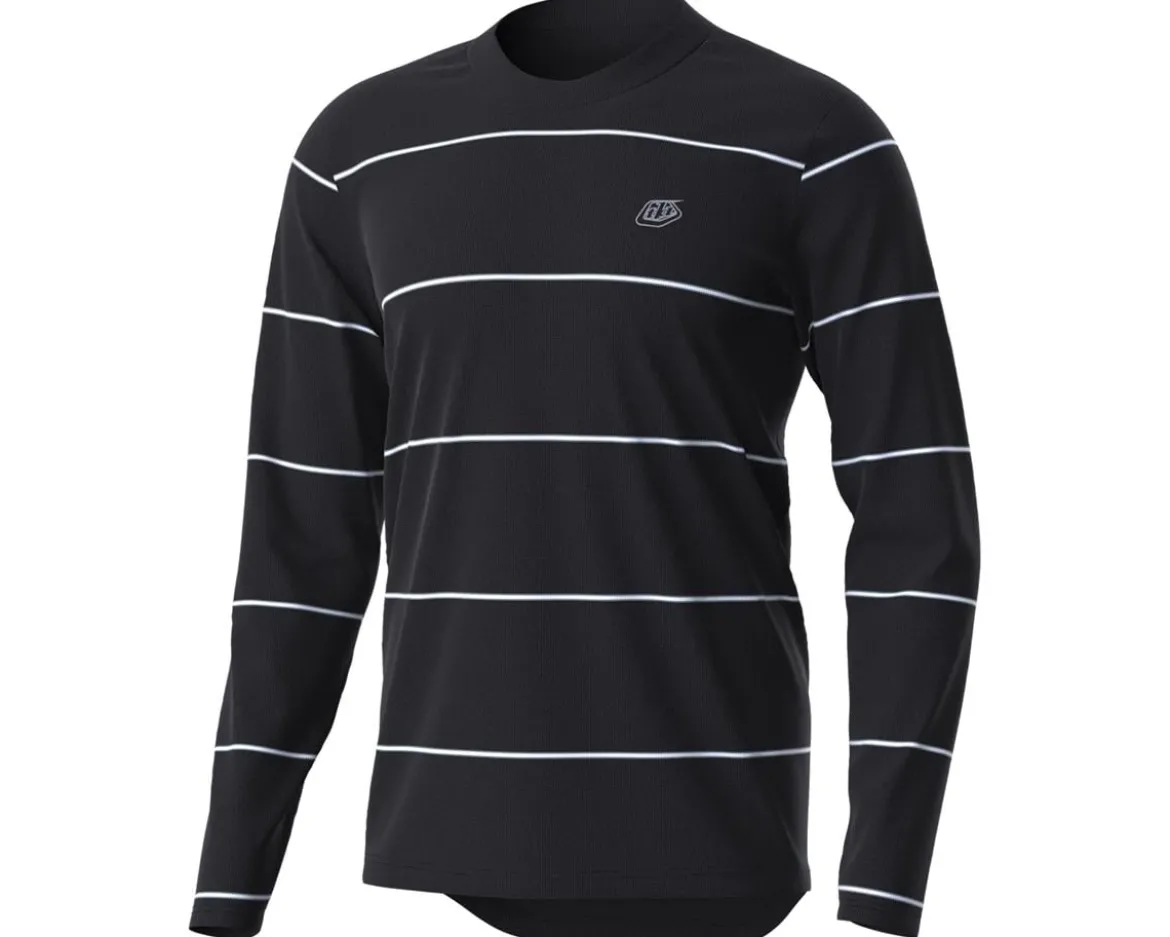 Troy Lee Designs Flowline Long Sleeve Jersey (Revert Black) (S)