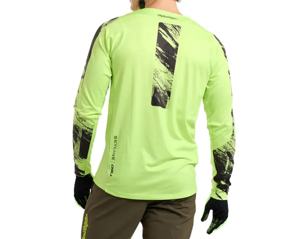 Troy Lee Designs Skyline Chill Long Sleeve Jersey (Glo Yellow) (S)