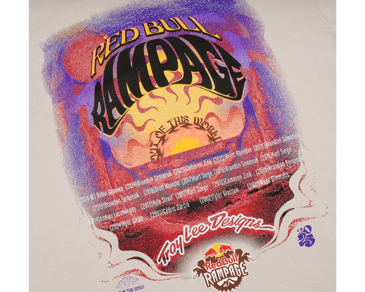Troy Lee Designs X Red Bull Rampage Valley of Gods Short Sleeve T-Shirt (Bone) (L)