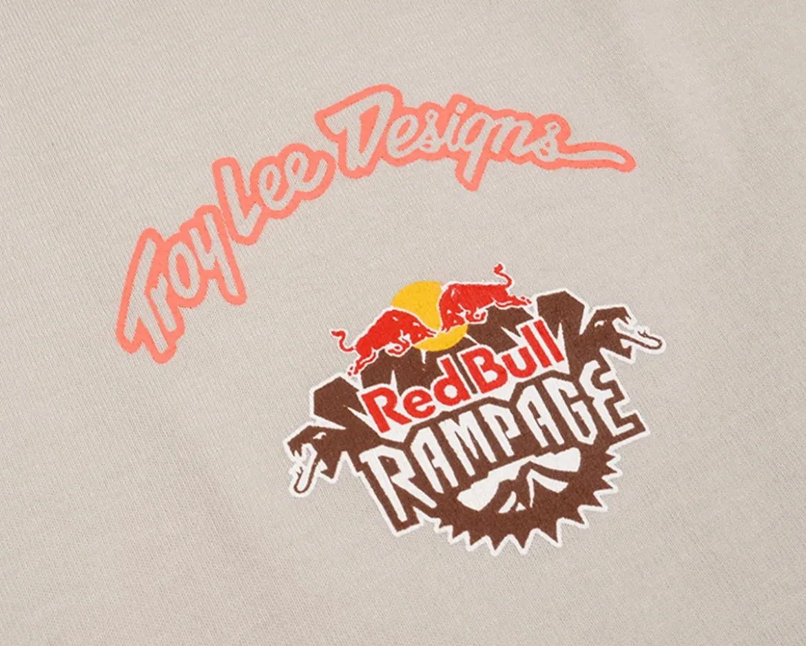Troy Lee Designs X Red Bull Rampage Valley of Gods Short Sleeve T-Shirt (Bone) (L)