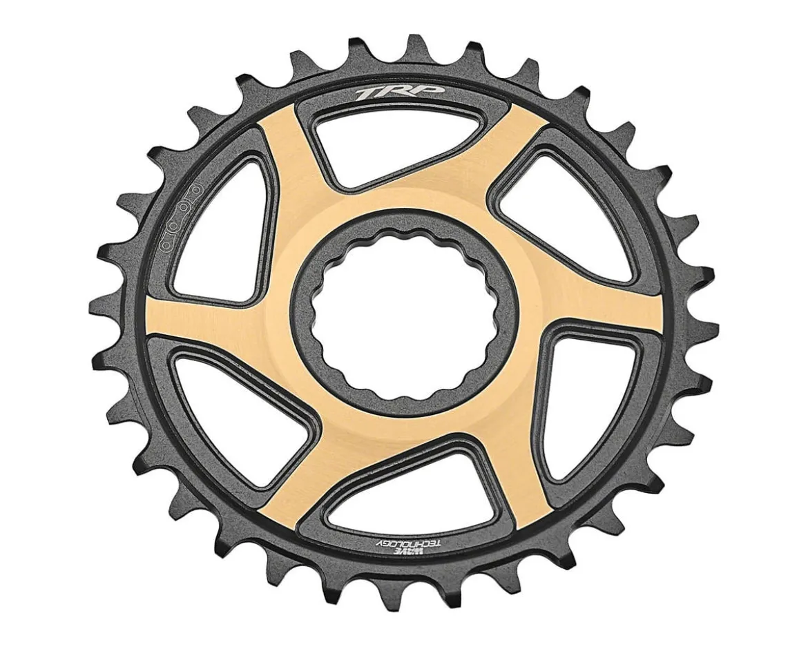 TRP CR-M9050 Boost Direct Mount Chainring (Black/Gold) (12-Speed) (CINCH) (3mm Offset) (30T)