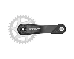 TRP CK-9050 EVO Carbon Crankset (Black/Silver) (CINCH) (30mm Spindle) (165mm) (12 Speed)