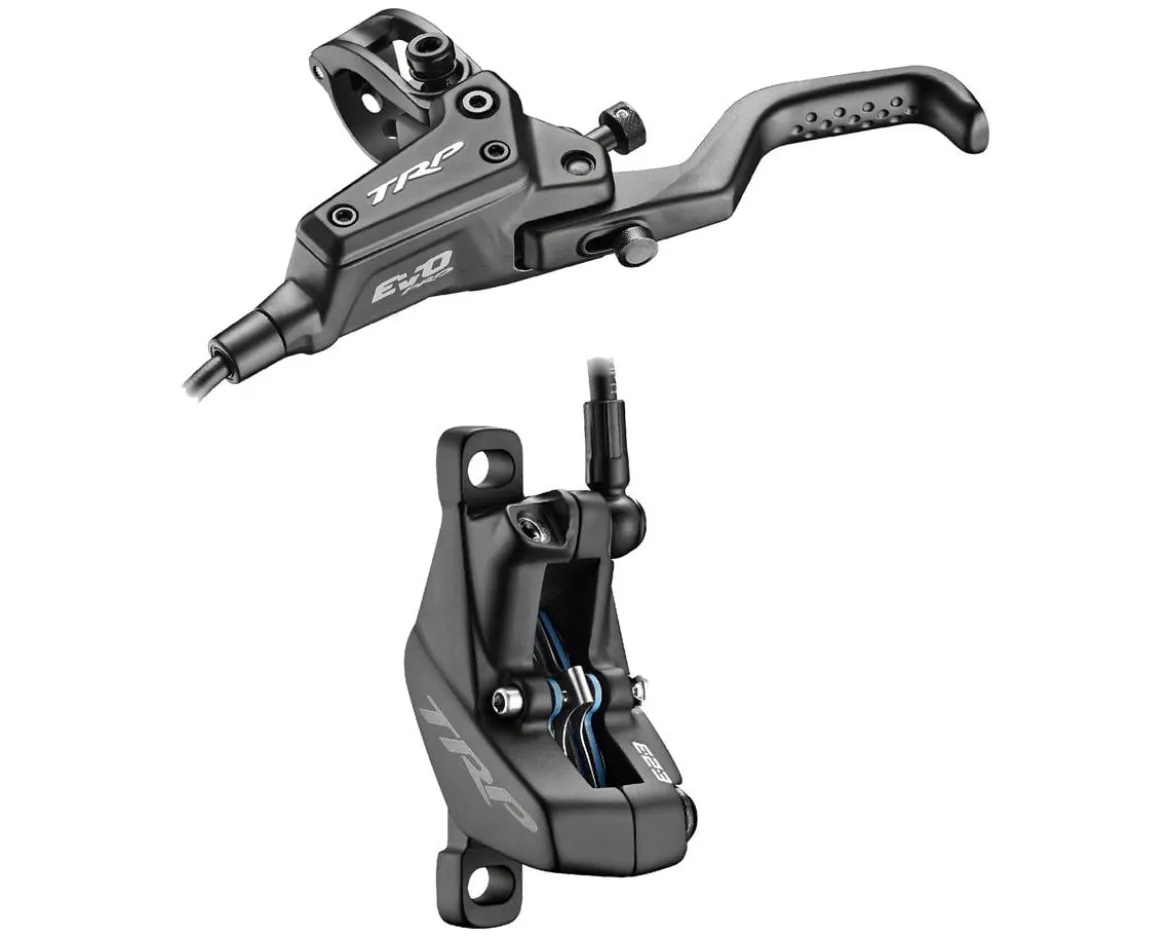 TRP DHR EVO Pro Disc Brake & Lever (Black) (HD-M9040) (4-Piston) (Left) (Hydraulic) (Post Mount)