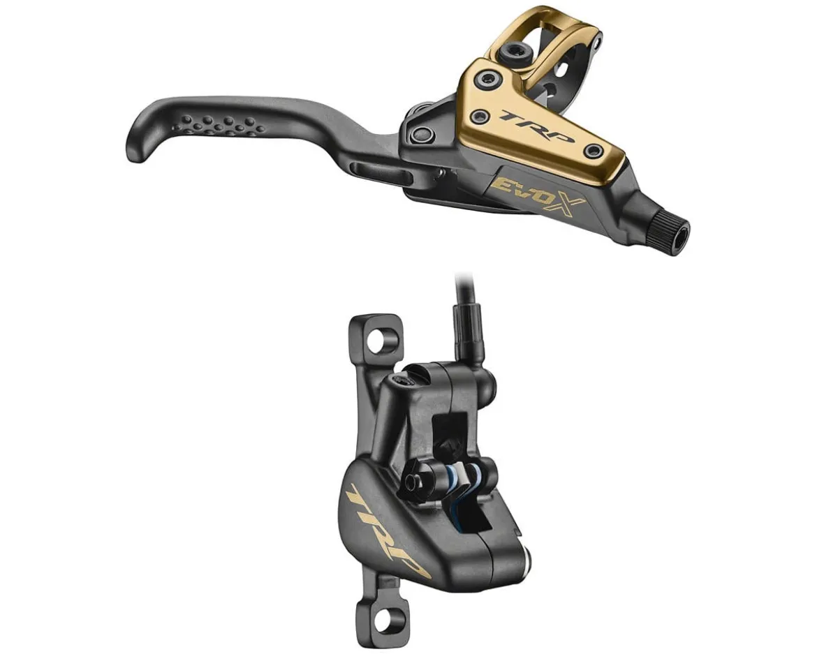 TRP EVO X Disc Brake & Lever (Gold) (HD-M9020) (2-Piston) (Right) (Hydraulic) (Post Mount)