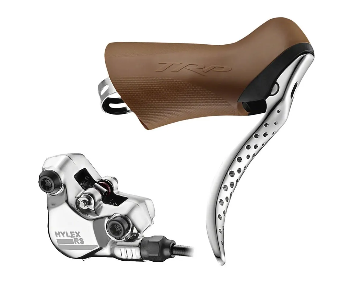 TRP Hylex RS Disc Brake & Lever (Gum/Silver) (Left) (Flat Mount) (Hydraulic)