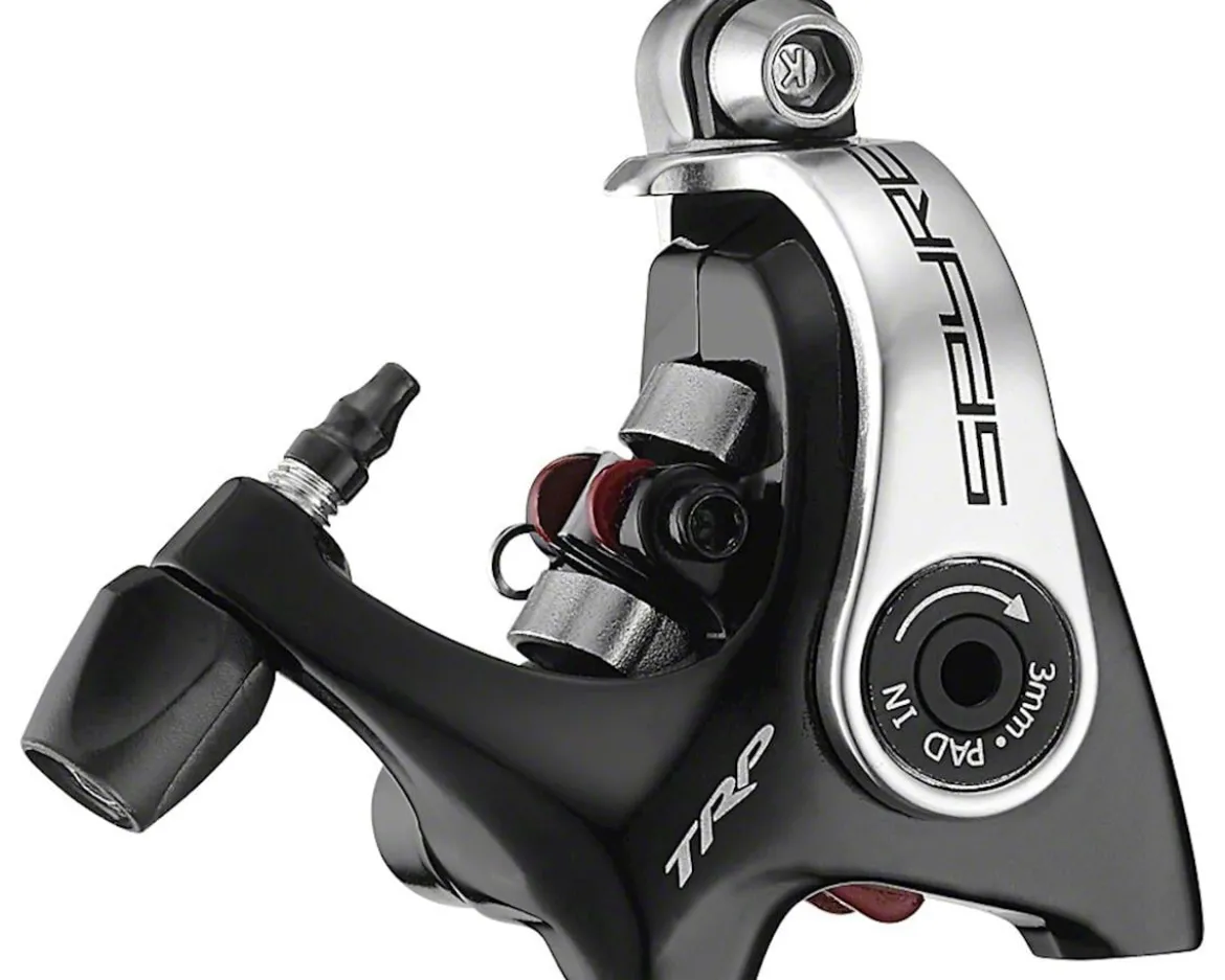 TRP Spyre Disc Brake Caliper (Black/Silver) (Mechanical) (Front or Rear) (Flat Mount)