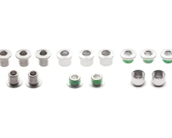 TRUVATIV Aluminum Chainring Bolt Set for Double Plus Inner (Silver) (10)