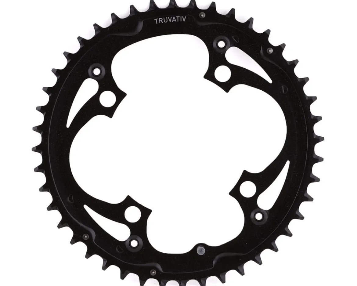 TRUVATIV Trushift Steel Chainrings (Black) (3 x 8-11 Speed) (Outer) (44T) (104/64mm BCD)