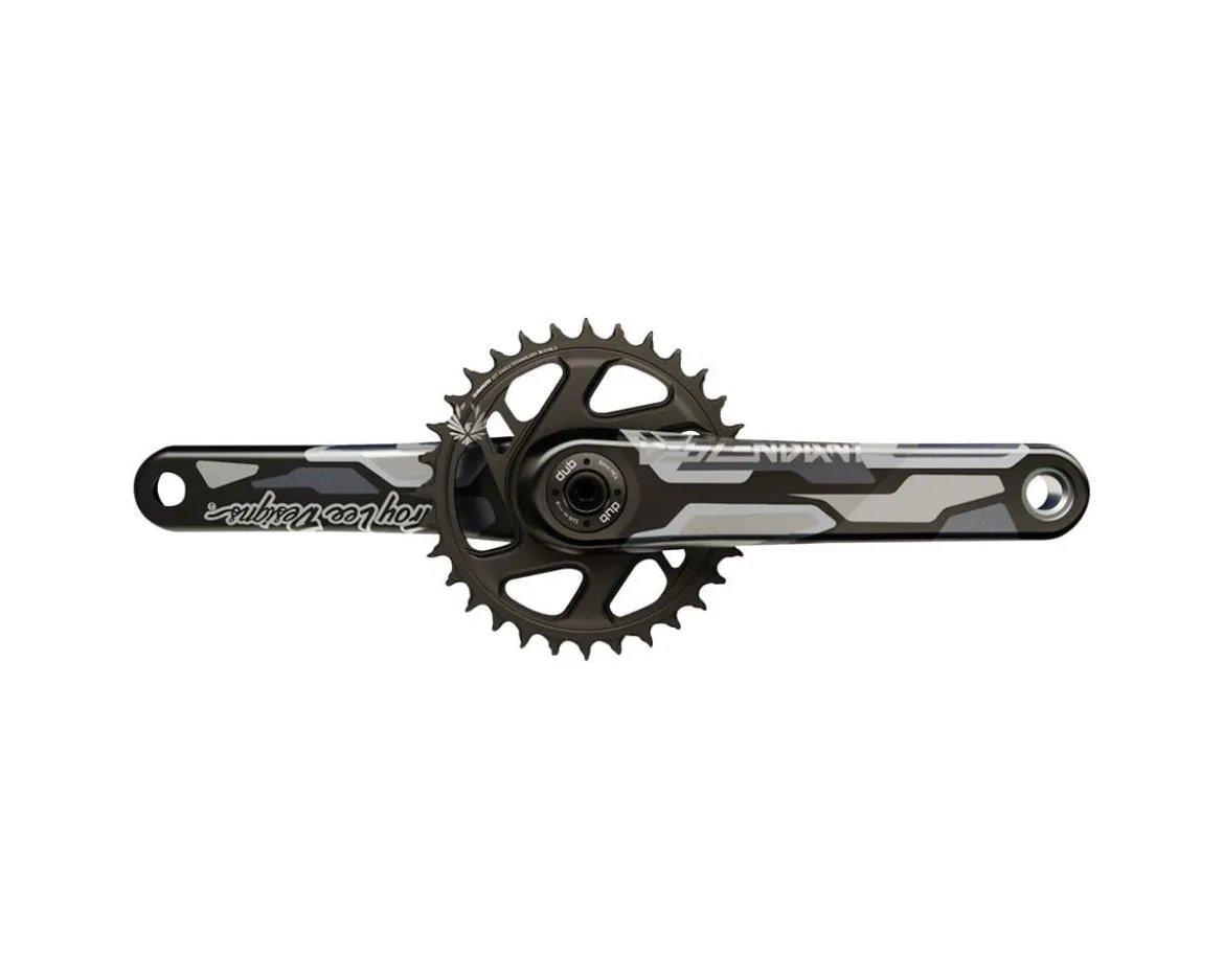 TRUVATIV Descendant Troy Lee Designs CoLab Carbon Crankset (Black) (12 Speed) (175mm) (32T)