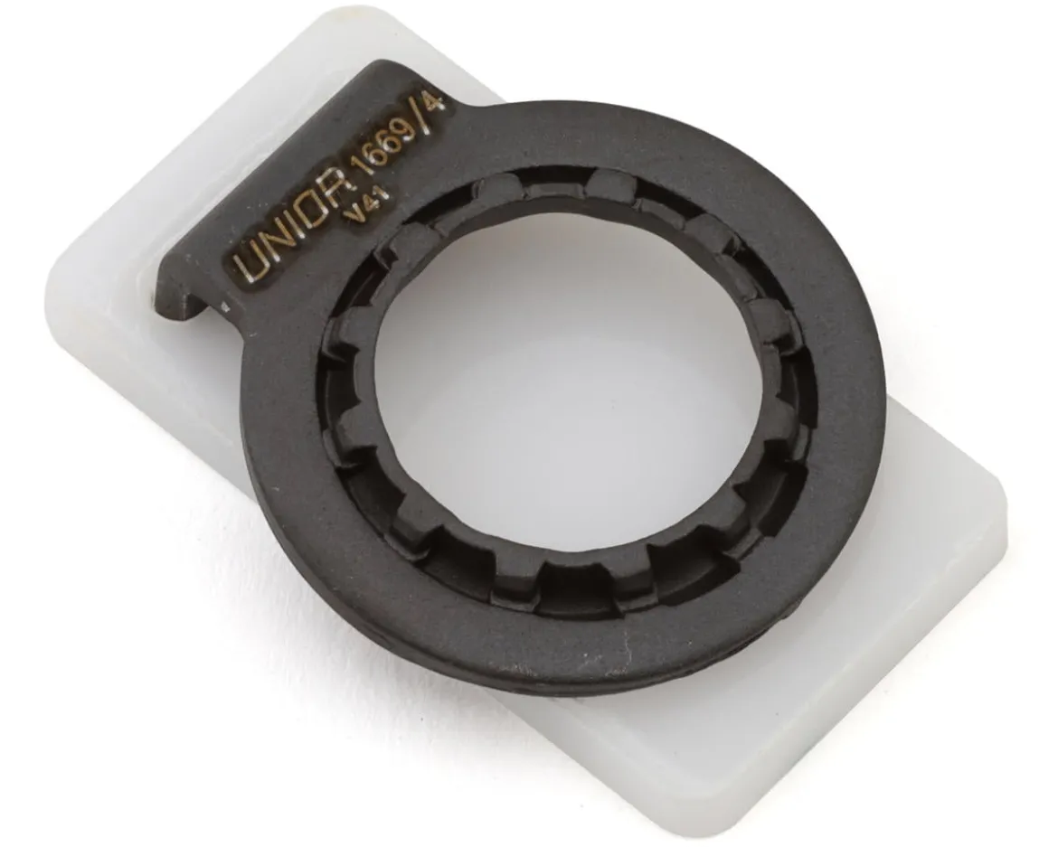 Unior 1669/4 2-in-1 Pocket Cassette Lockring Removal and Spoke Wrench Tool (Black)