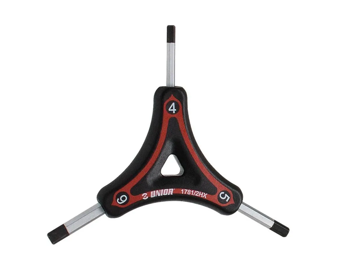 Unior 3-Way Straight Tipped Hex Wrench (4/5/6mm)
