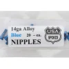 USA Brand 14g Alloy Nipples (Blue) (Bag of 20)