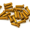 USA Brand 14g Alloy Nipples (Bright Gold) (Bag of 20)