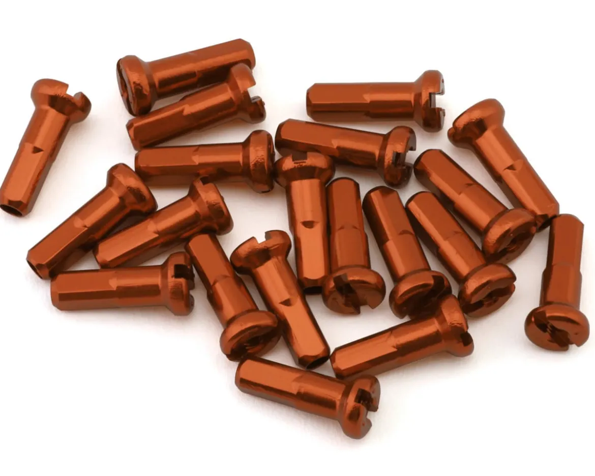 USA Brand 14g Alloy Nipples (Orange) (Bag of 20)