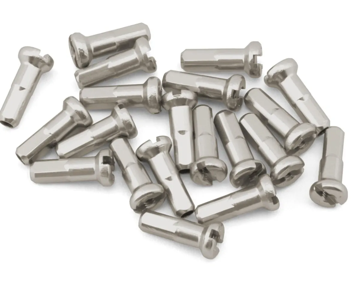 USA Brand 14g Brass Nipples (Silver) (Bag of 20)