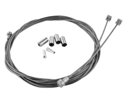 Velo Orange Metallic Braid Brake Cable Kit (Silver) (Road & Mountain) (1000/2000mm) (w/ Housing)