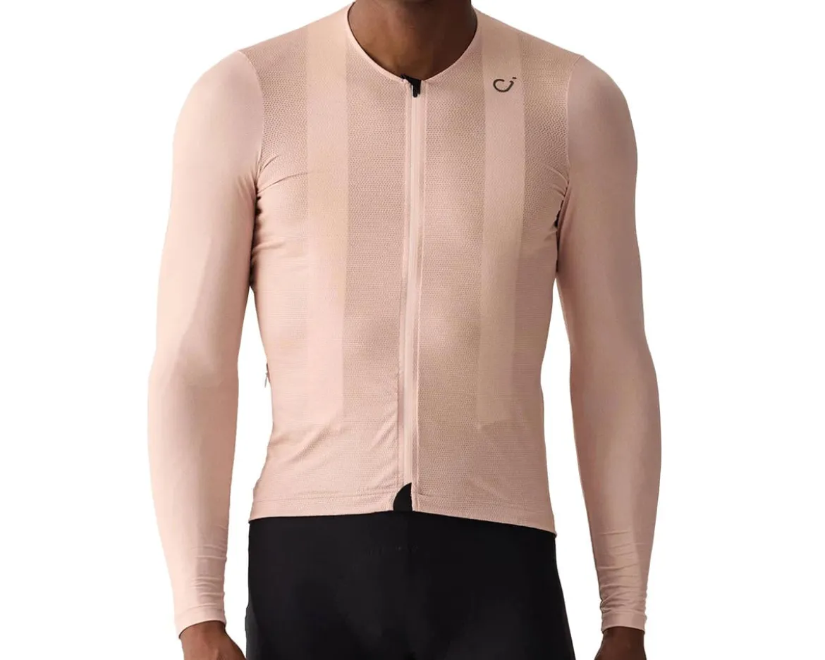Velocio Ultralight Mesh Long Sleeve Jersey (Misty Rose) (S)