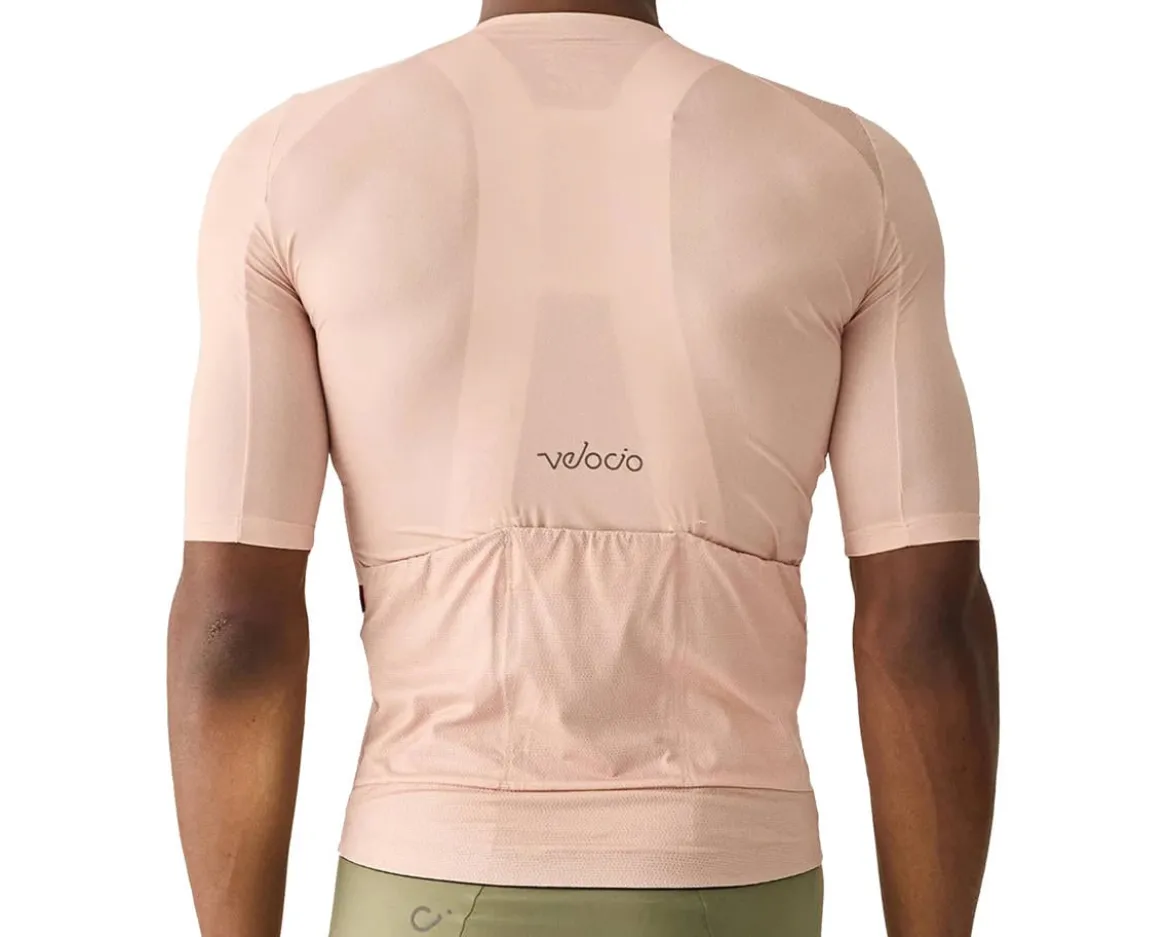 Velocio Ultralight Mesh Short Sleeve Jersey (Misty Rose) (M)